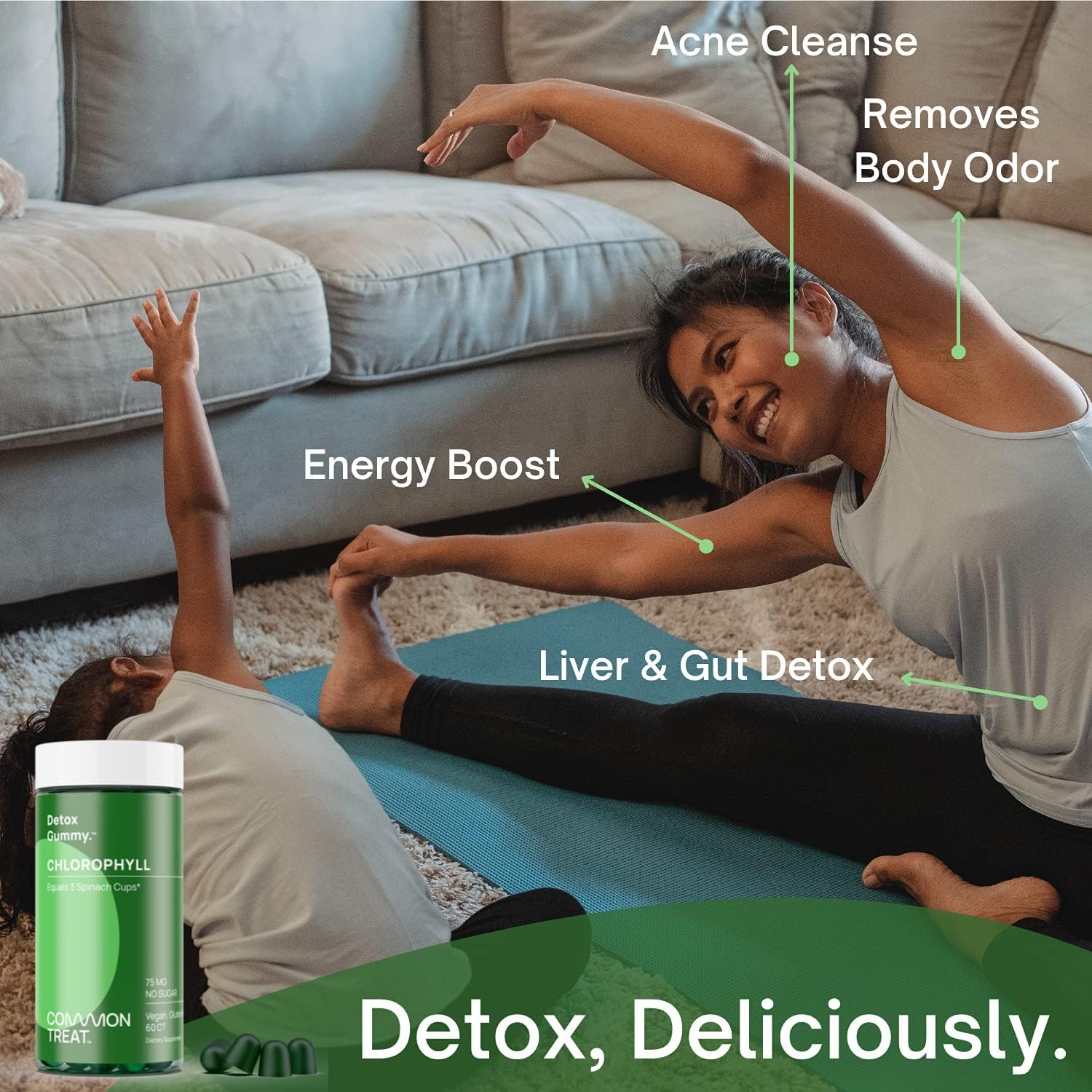 chlorophyll-gummies-with-ashwagandha-for-energy-immune-support-skin-health---vegan-gluten-free-sugar-free---75mg-per-serving---apple-flavor---60-servings-2