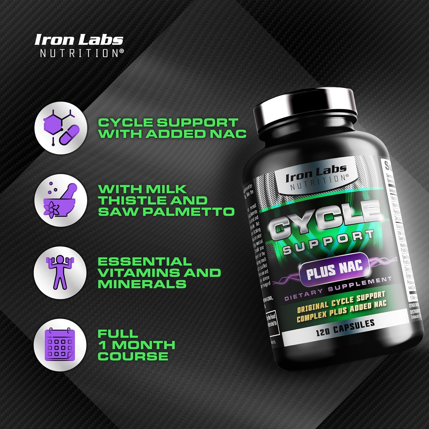 iron-labs-nutrition-cycle-support-plus-nac---kidney-liver-supplement---on-cycle-support-for-men---n-acetyl-l-cysteine-milk-thistle---120-capsules-3
