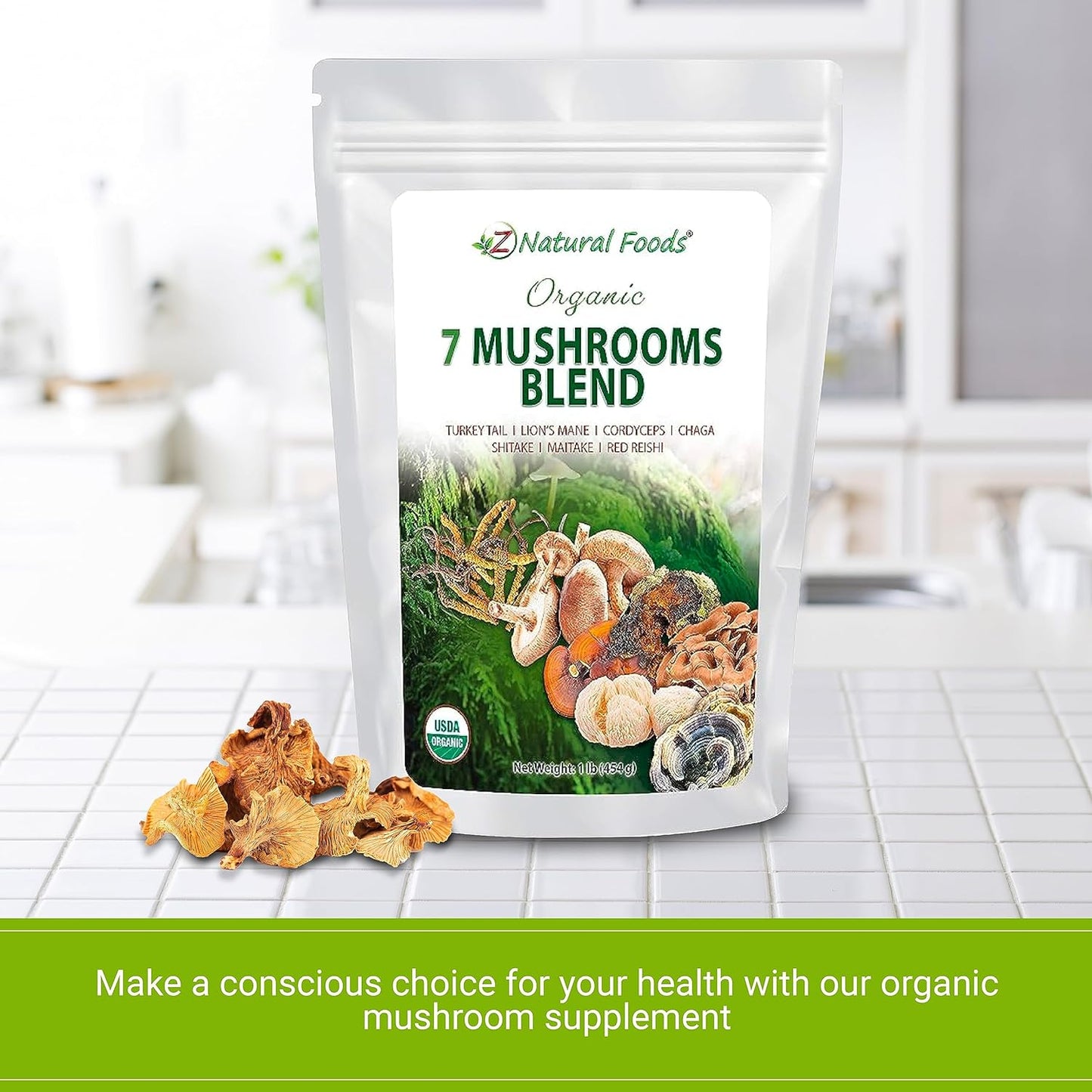 organic-mushroom-powder-blend-for-immune-health---lions-mane-cordyceps-chaga-reishi-shiitake-maitake-turkey-tail-extract---1lb-pack-for-coffee-smoothies---z-natural-foods-7