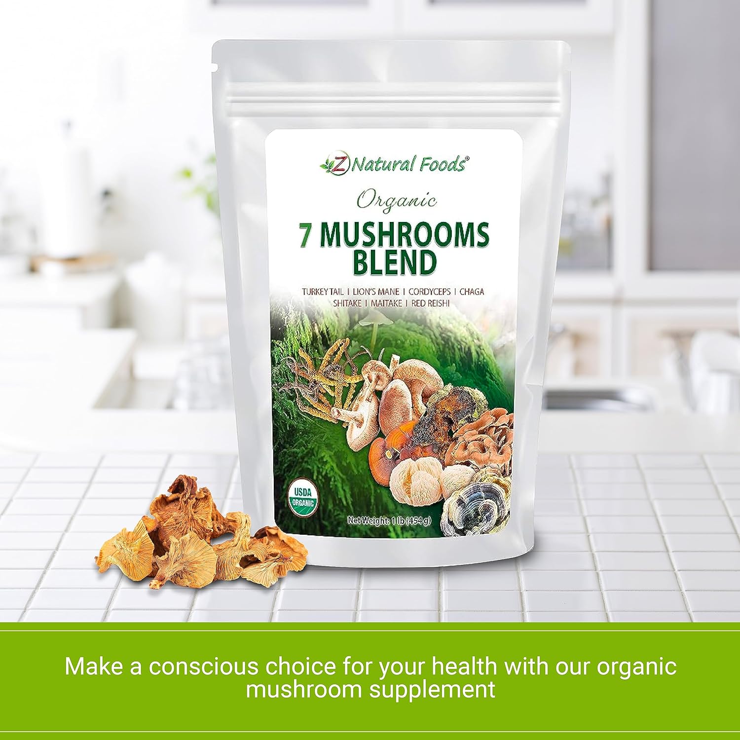 organic-mushroom-powder-blend-for-immune-health---lions-mane-cordyceps-chaga-reishi-shiitake-maitake-turkey-tail-extract---1lb-pack-for-coffee-smoothies---z-natural-foods-7