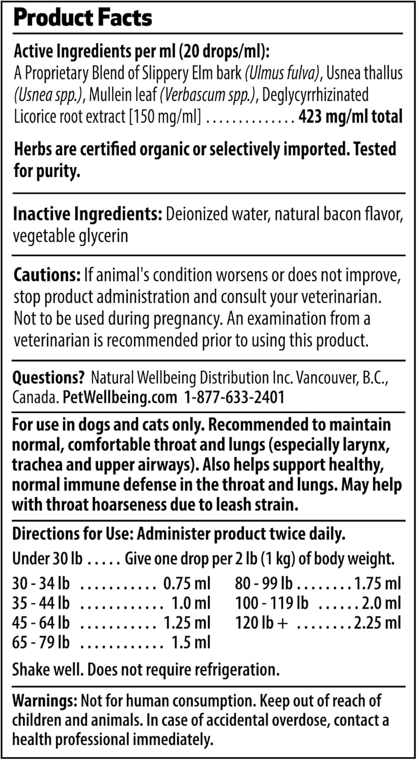 natural-herbal-supplement-soothes-throat-discomfort-in-dogs---pet-wellbeing-throat-gold-2-oz---vet-formulated-for-hoarseness-leash-strain-occasional-coughs-4