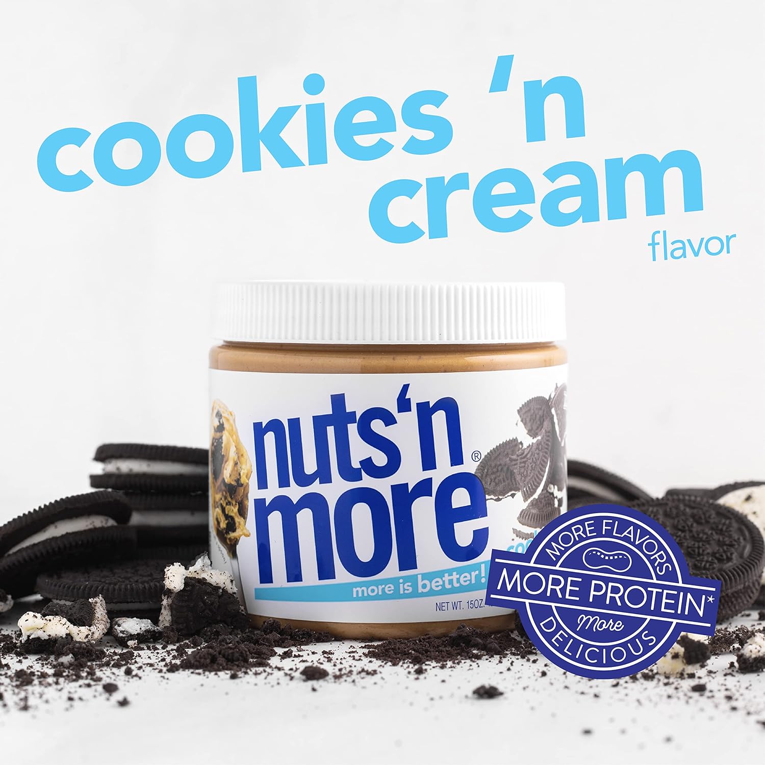 cookies-n-cream-peanut-butter-spread---high-protein-low-carb-gluten-free-snack---nuts-n-more-15oz-2