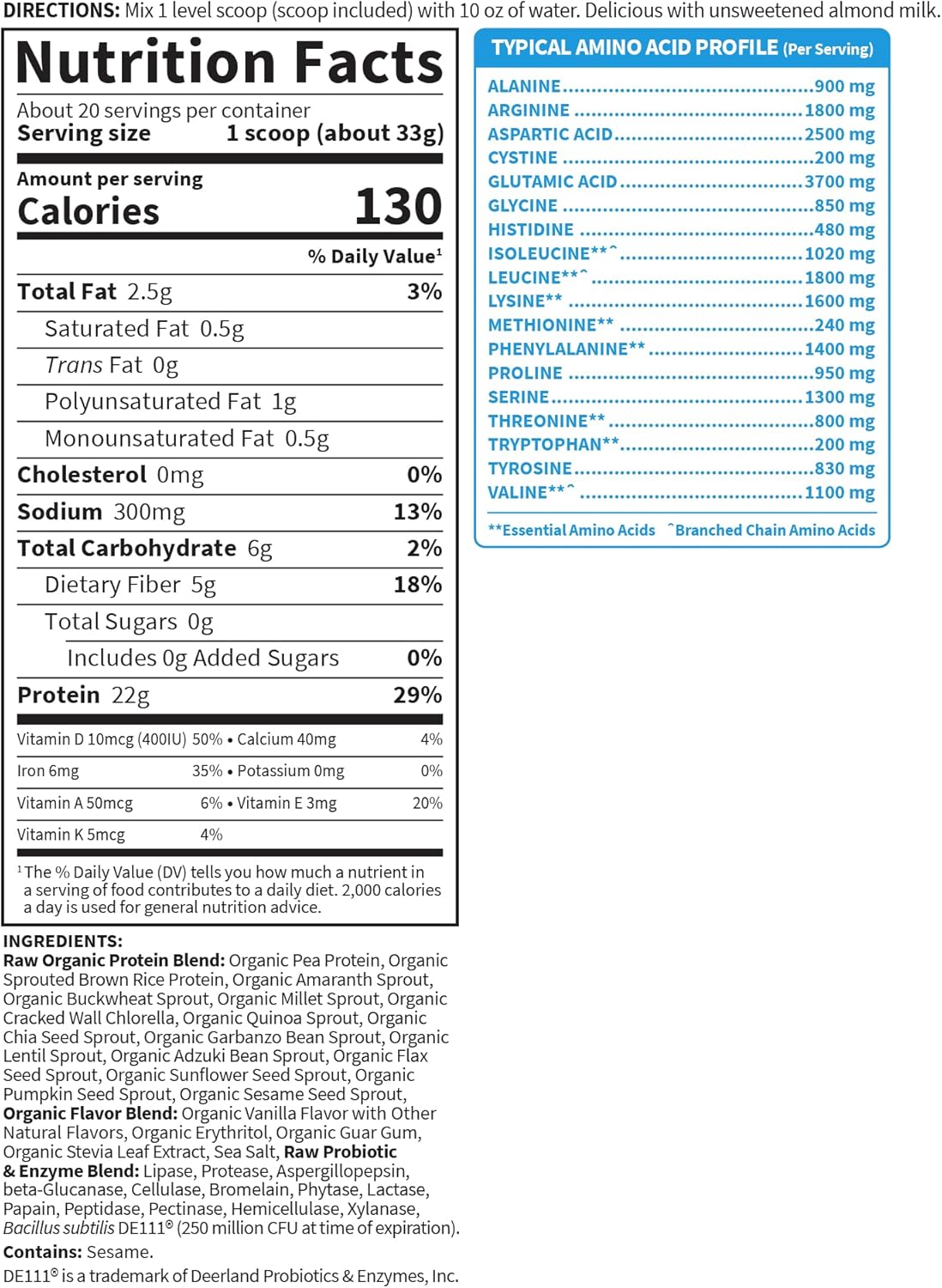 organic-vanilla-vegan-protein-powder-with-22g-plant-based-protein-bcaas-probiotics-digestive-enzymes---garden-of-life-gluten-lactose-free---15-lb-7