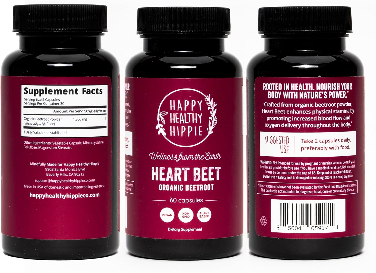 organic-beet-root-capsules-1300mg-superfood---blood-pressure-circulation-support---nitric-oxide-supplement-for-men-women---antioxidant-brain-food---vegan---60-ct-8