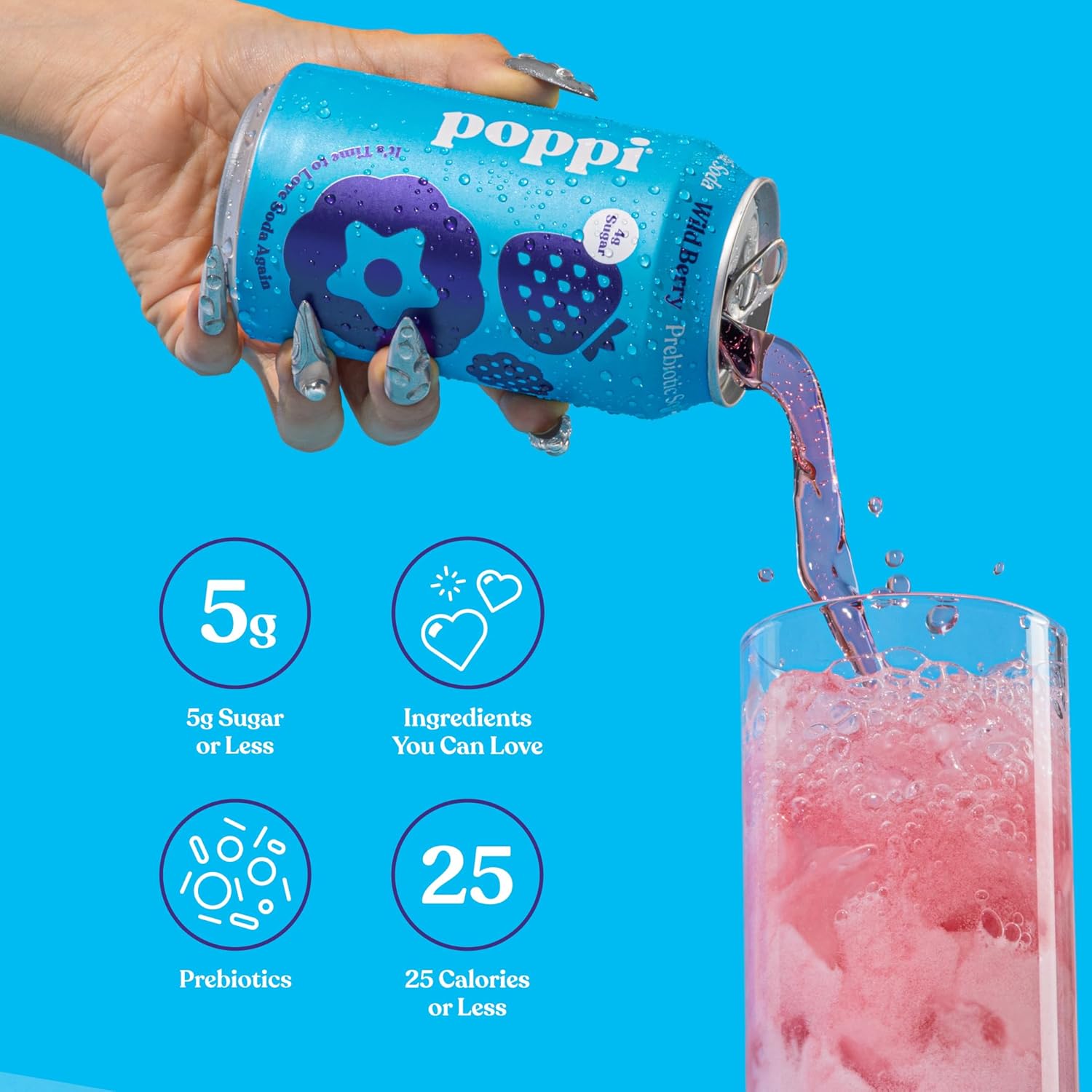 poppi-sparkling-prebiotic-soda-beverage---wild-berry-flavor-12-oz-cans-pack-of-12---apple-cider-vinegar-seltzer-water-fruit-juice---varying-packaging-4
