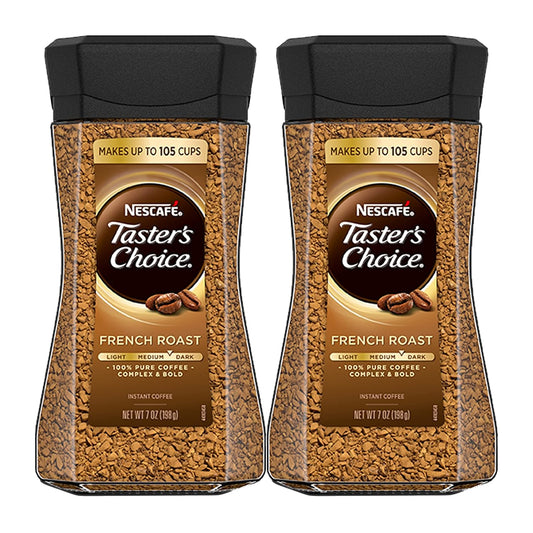 nescafe-tasters-choice-french-roast-instant-coffee-14-oz-jar---pack-of-2-bottles---new-canister-1