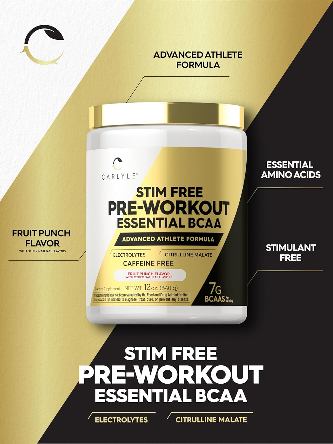 carlyle-fruit-punch-bcaa-amino-acids-pre-workout-powder---7g-bcaa-stimulant-free-non-gmo-gluten-free-supplement-3