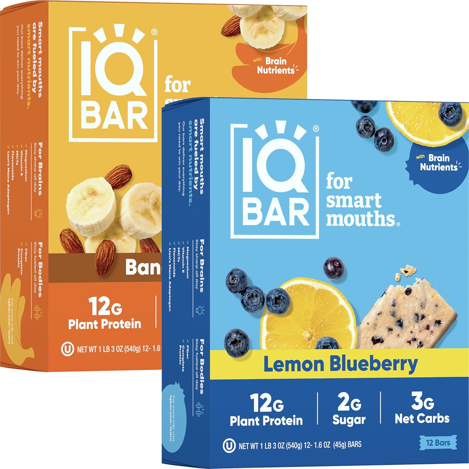 iqbar-brain-and-body-keto-protein-bars---banana-nut-lemon-blueberry---12-count-low-carb-high-fiber-vegan-energy-bars-1