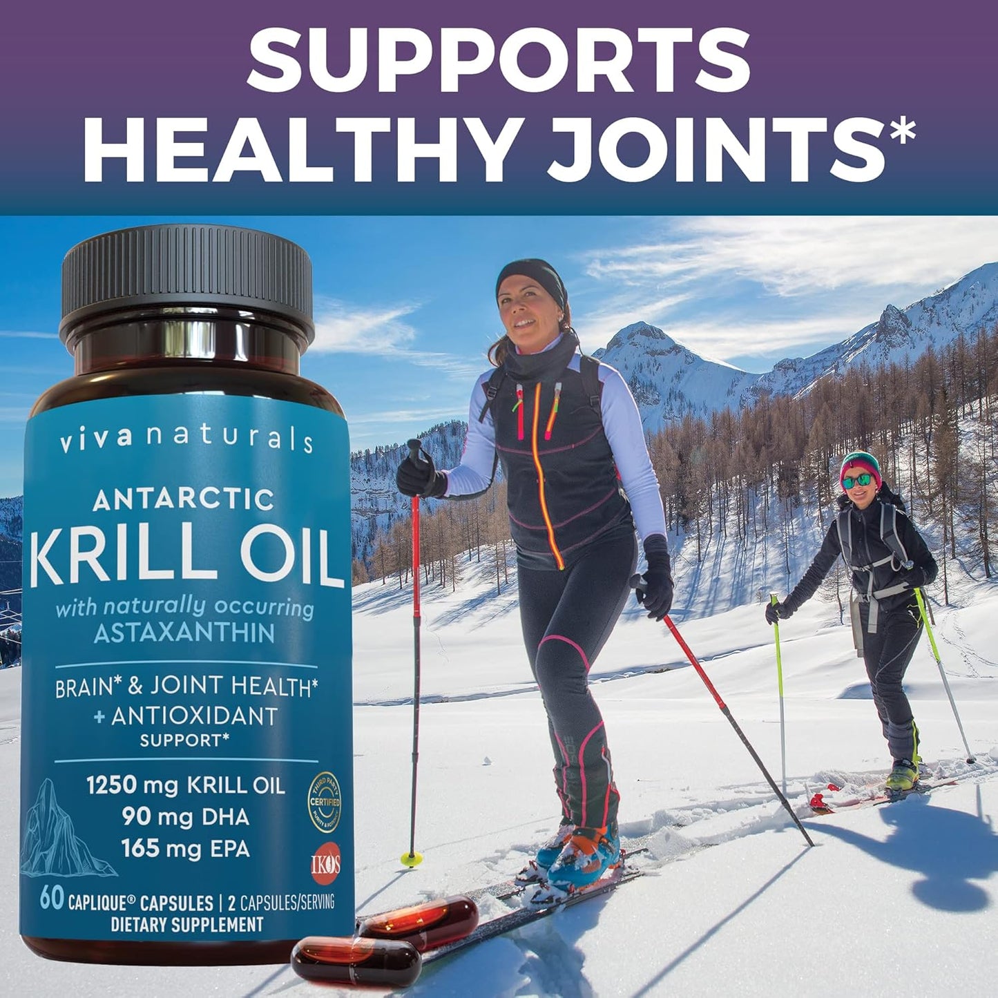 Antarctic Krill Oil and Elderberry Bundle with Vitamin C, Zinc, and Vitamin D3 - 1250mg Krill Oil for Joint Health, Elderberry for Immune Support, Omega 3 EPA and DHA - Espot.com.au