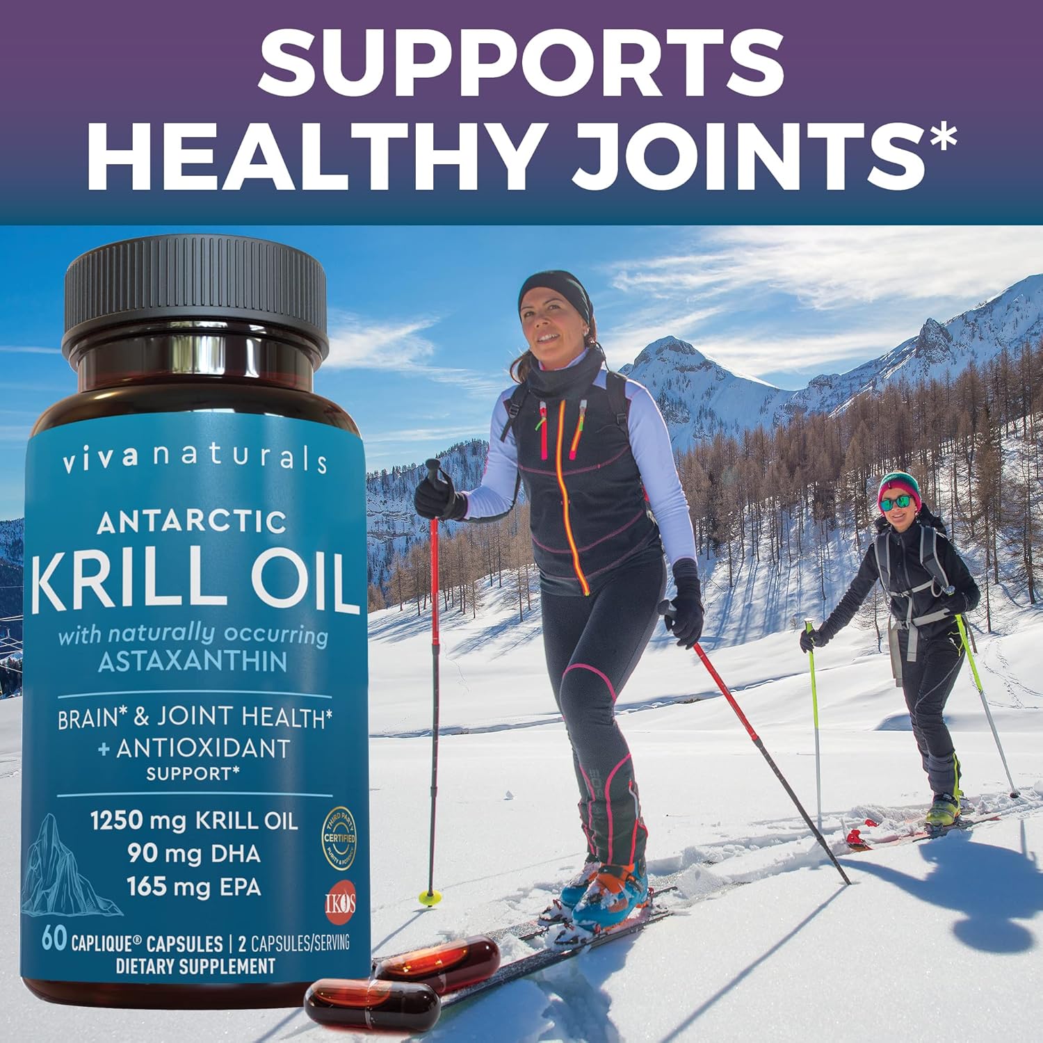 Antarctic Krill Oil and Elderberry Bundle with Vitamin C, Zinc, and Vitamin D3 - 1250mg Krill Oil for Joint Health, Elderberry for Immune Support, Omega 3 EPA and DHA - Espot.com.au