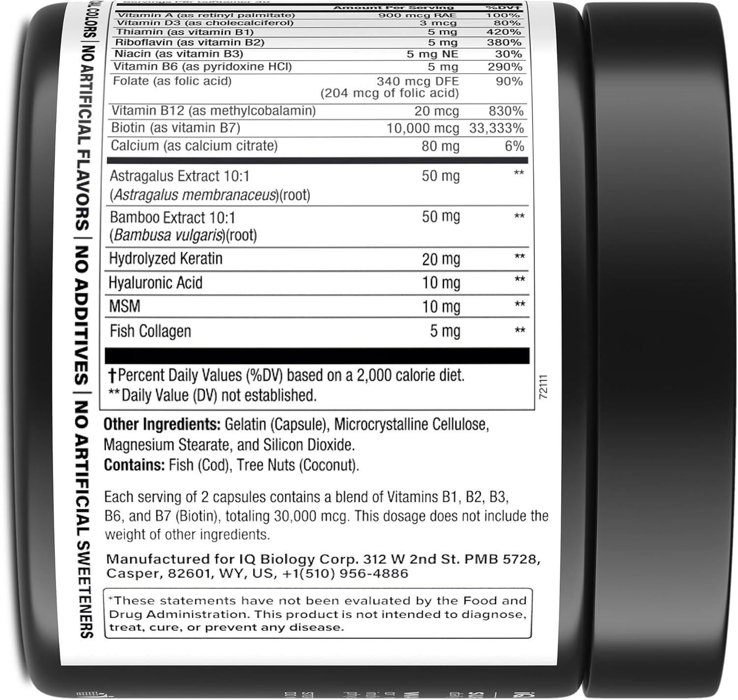 biotin-10000-mcg-supplement-with-collagen-keratin-for-hair-growth---hair-skin-and-nails-vitamins-for-men-women---promotes-healthy-regrowth-skin-glow-nail-repair---120-capsules-3