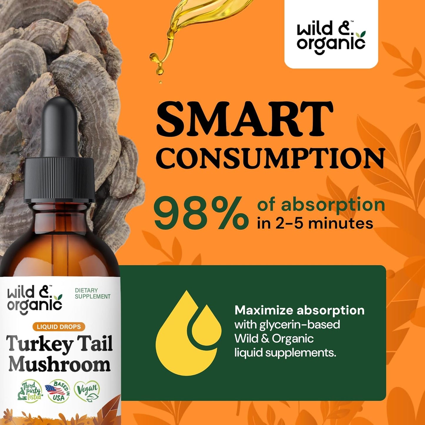 organic-turkey-tail-mushroom-tincture-for-immune-and-gut-health---vegan-liquid-extract-drops---sugar-and-alcohol-free-supplement---2-fl-oz-bottle-4