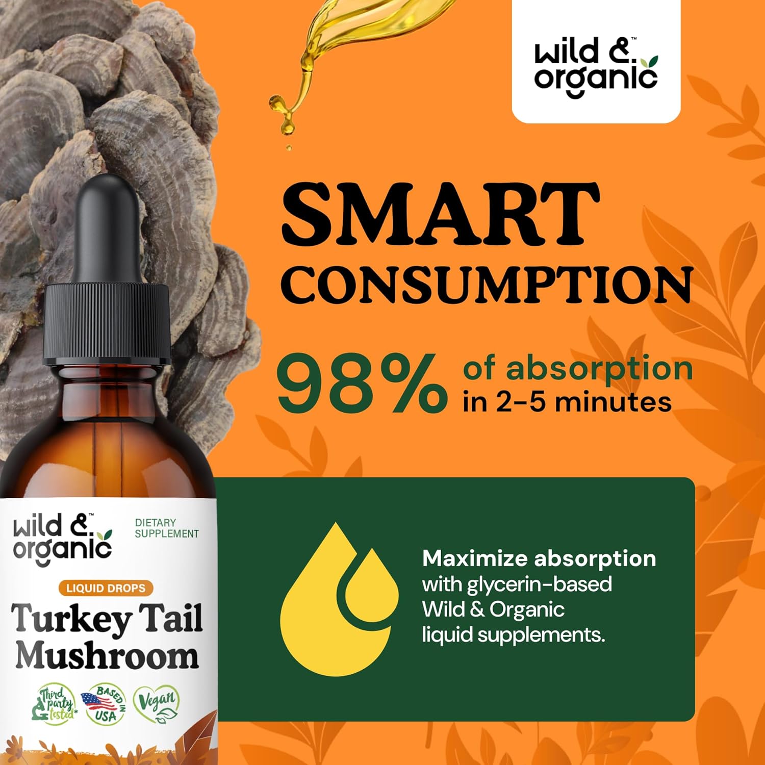 organic-turkey-tail-mushroom-tincture-for-immune-and-gut-health---vegan-liquid-extract-drops---sugar-and-alcohol-free-supplement---2-fl-oz-bottle-4