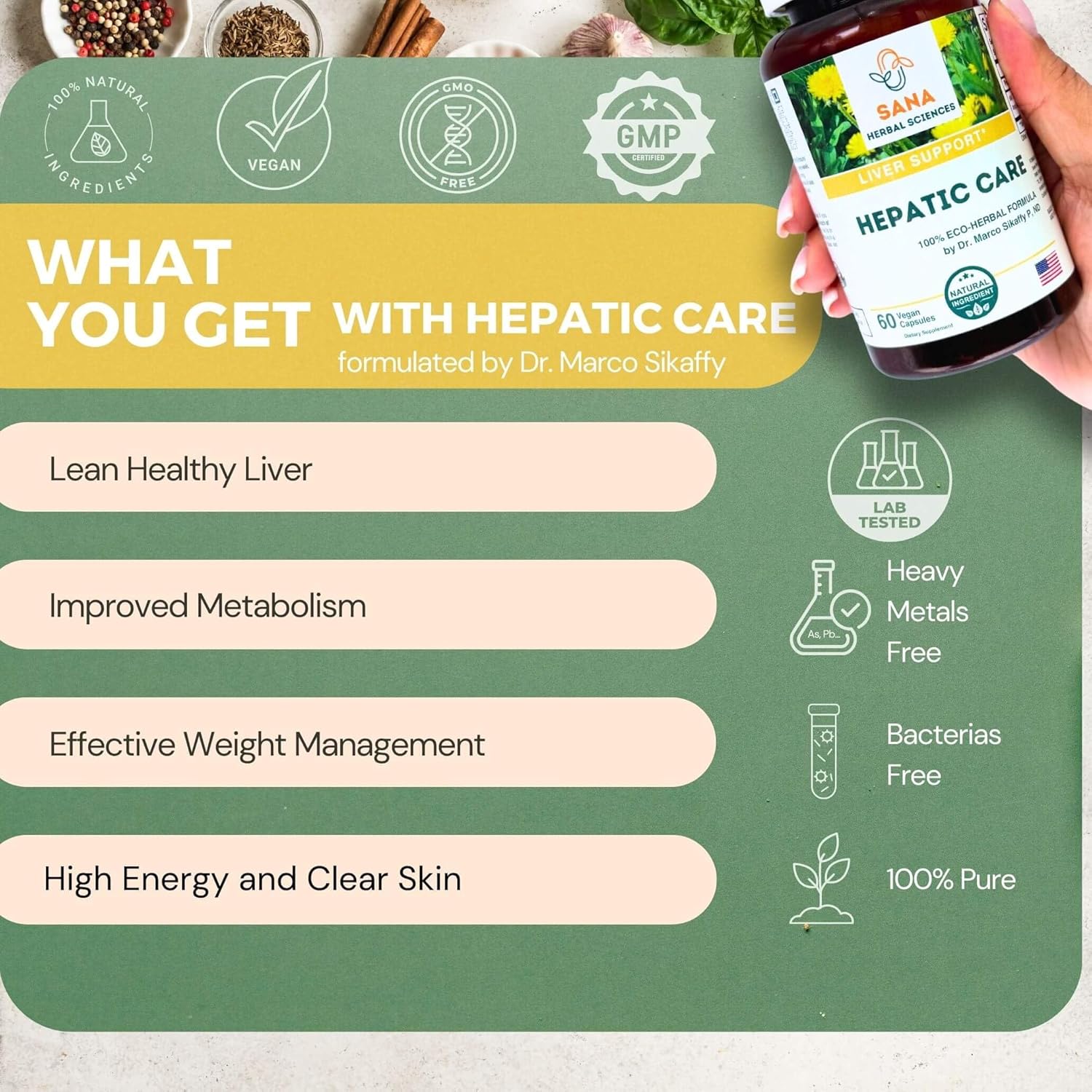 Organic 15-Day Full Body Detox Supplement with Liver Cleanse & Artery Plaque Removal - Dr. Marco Sikaffy's All-Natural Wellness Formula - Easy-to-Swallow Capsules for Colon Cleanse - Espot.com.au