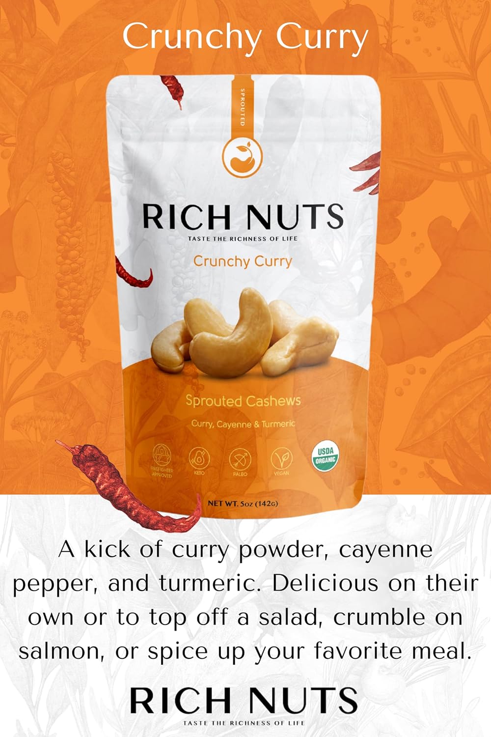 sprouted-cashews-with-curry-crunch-vegan-paleo-keto-friendly---5-oz-bag-6-pack-of-non-roasted-dehydrated-raw-nuts-with-curry-powder-cayenne-pepper-turmeric-and-sea-salt-5