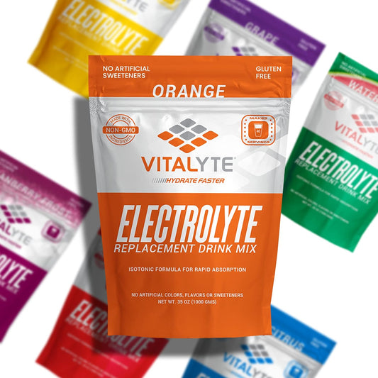 Isotonic Electrolyte Powder Drink Mix for Post Workout Hydration - Orange Flavor, Gluten Free, 35 oz. Pack - Espot.com.au