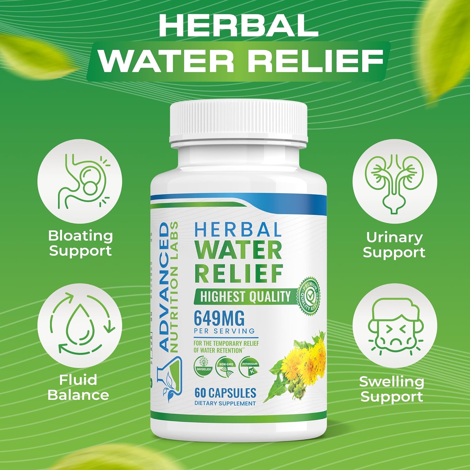 dandelion-extract-water-pills-for-water-retention-bloating---herbal-diuretic-supplement-for-swollen-legs-feet---60-capsules-for-men-women-4