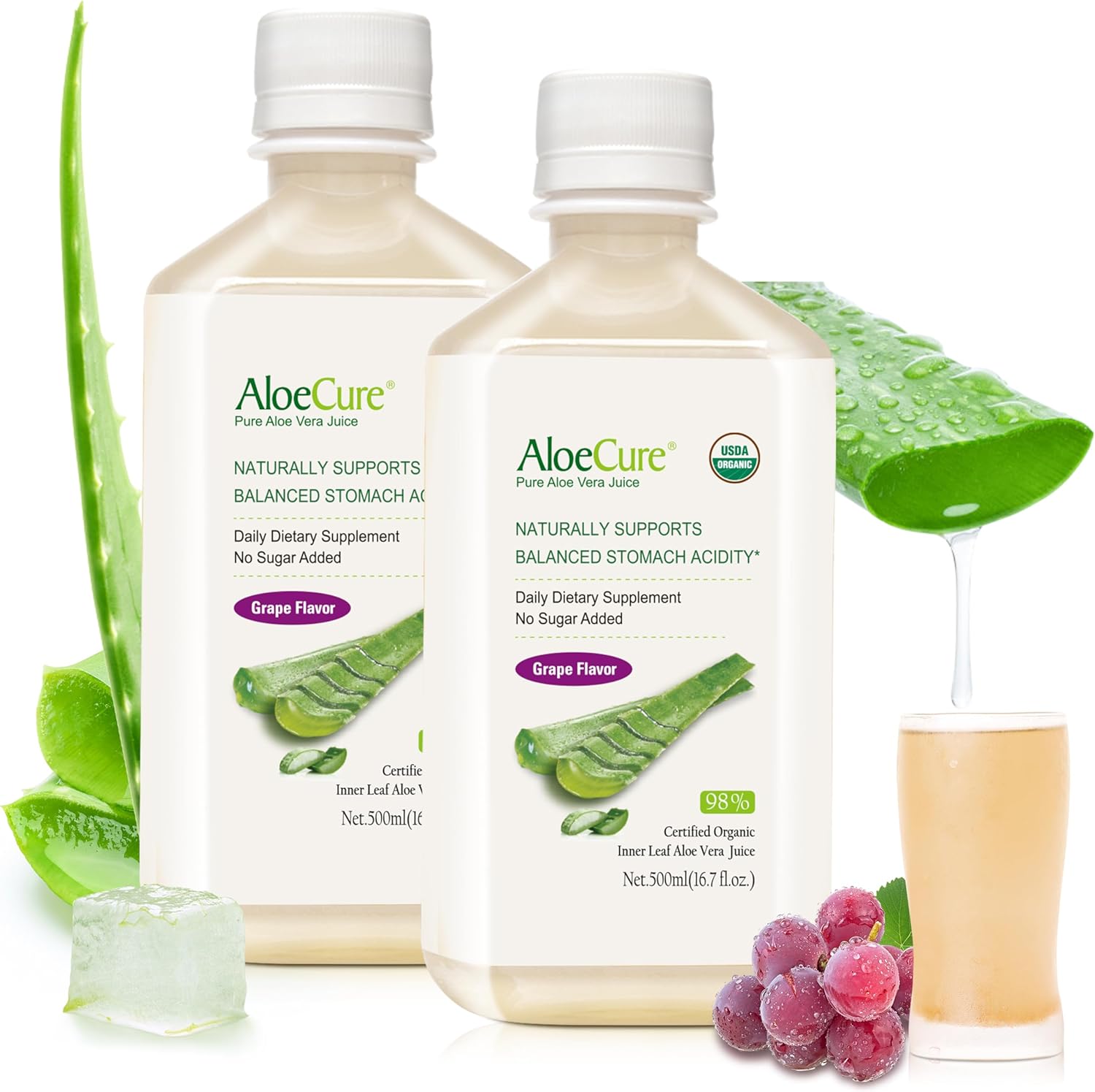organic-aloe-vera-juice-grape-flavor-digestive-immune-health-supplement---usda-certified-freshly-harvested-balanced-stomach-acidity-167oz-x-2-bottles-1