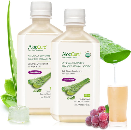 organic-aloe-vera-juice-grape-flavor-digestive-immune-health-supplement---usda-certified-freshly-harvested-balanced-stomach-acidity-167oz-x-2-bottles-1