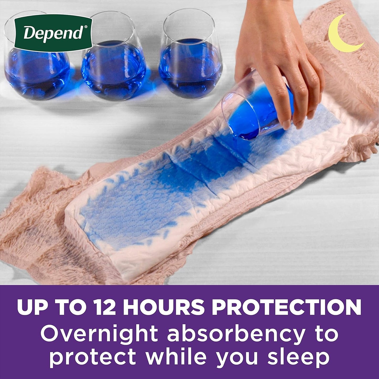Disposable Overnight Incontinence Underwear for Women - Large, Blush, 56 Count - 4 Packs of 14 - Depend Night Defense - Postpartum & Bladder Leak Protection - Varies Packaging - Espot.com.au