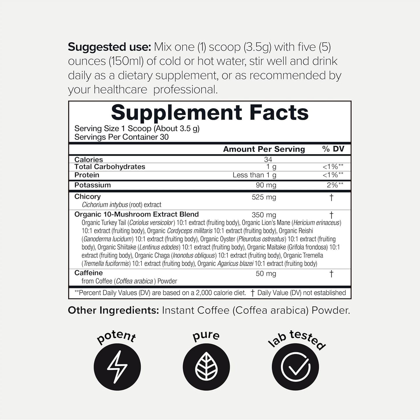 toniiq-ultra-concentrated-low-caffeine-mushroom-coffee-3500mg-101-extract---colombian-sourced-beans-10-mushroom-blend-with-lions-mane-and-cordyceps---mushroom-powder-coffee-alternative-blend-2