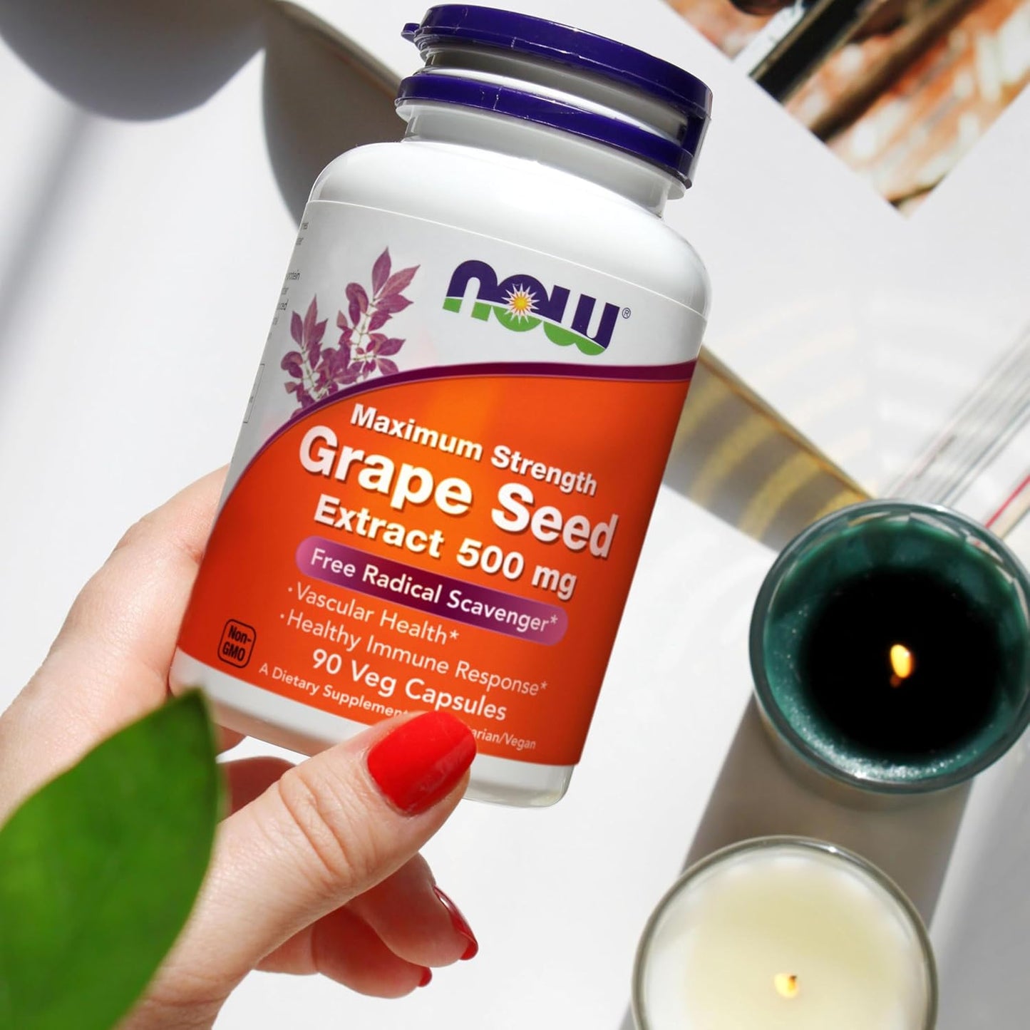 now-grape-seed-extract-500mg---90-veg-capsules---maximum-strength-with-90-polyphenols---antioxidant-support---dietary-supplement-6