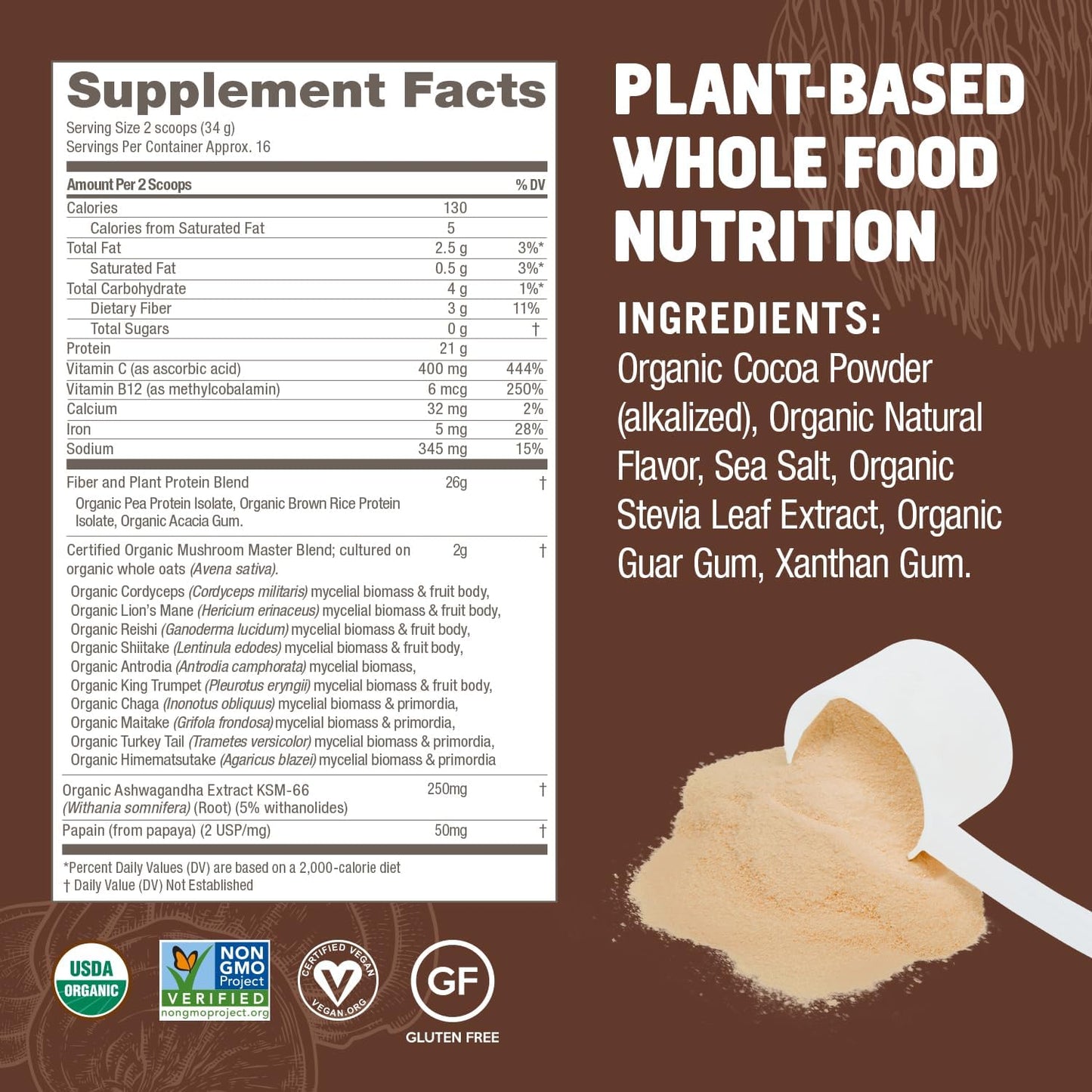 om-mushroom-superfood-master-blend-plant-based-protein-powder---creamy-chocolate-with-10-mushroom-complex-lions-mane-adaptogens---1926-oz-16-servings---optimal-health-recovery-5