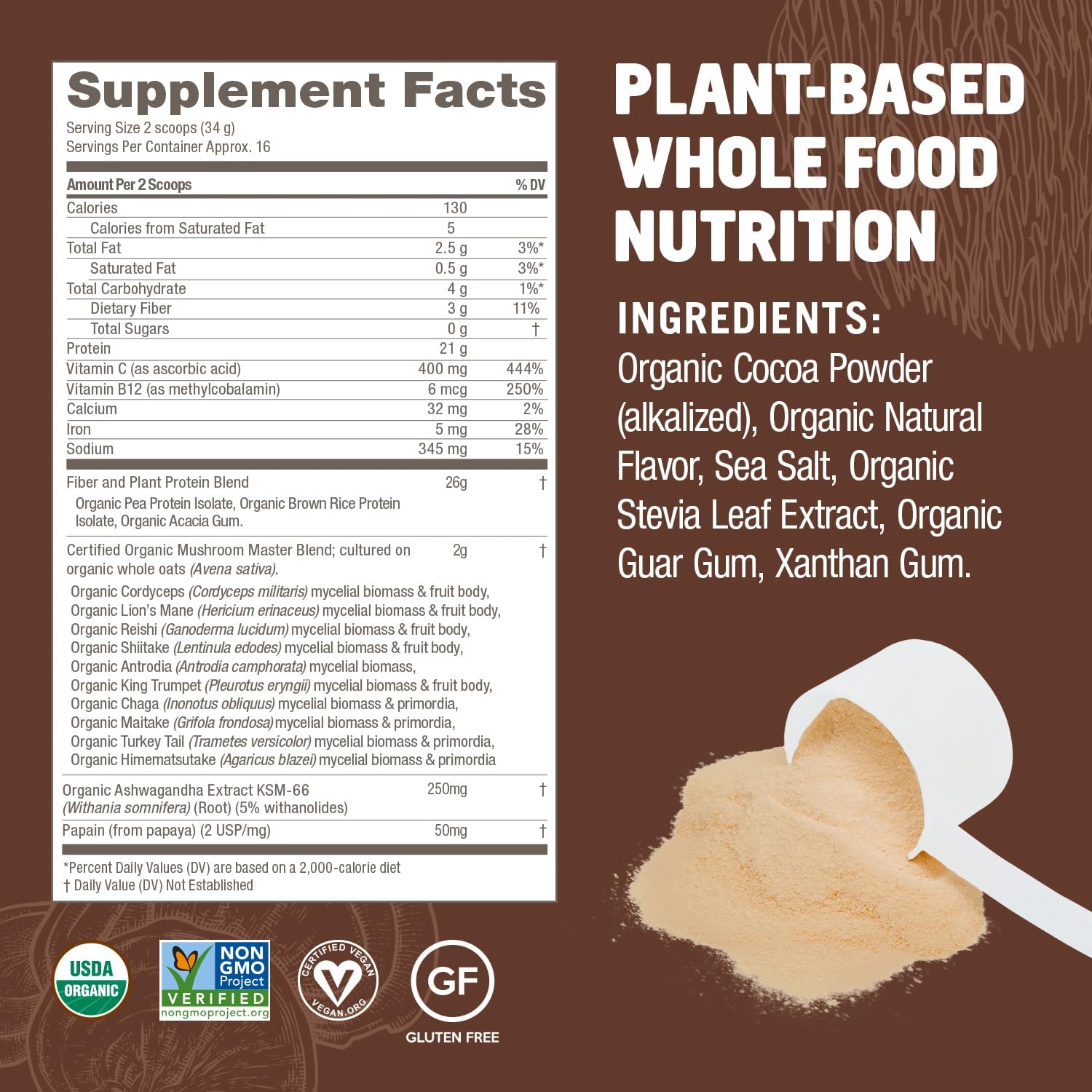 om-mushroom-superfood-master-blend-plant-based-protein-powder---creamy-chocolate-with-10-mushroom-complex-lions-mane-adaptogens---1926-oz-16-servings---optimal-health-recovery-5