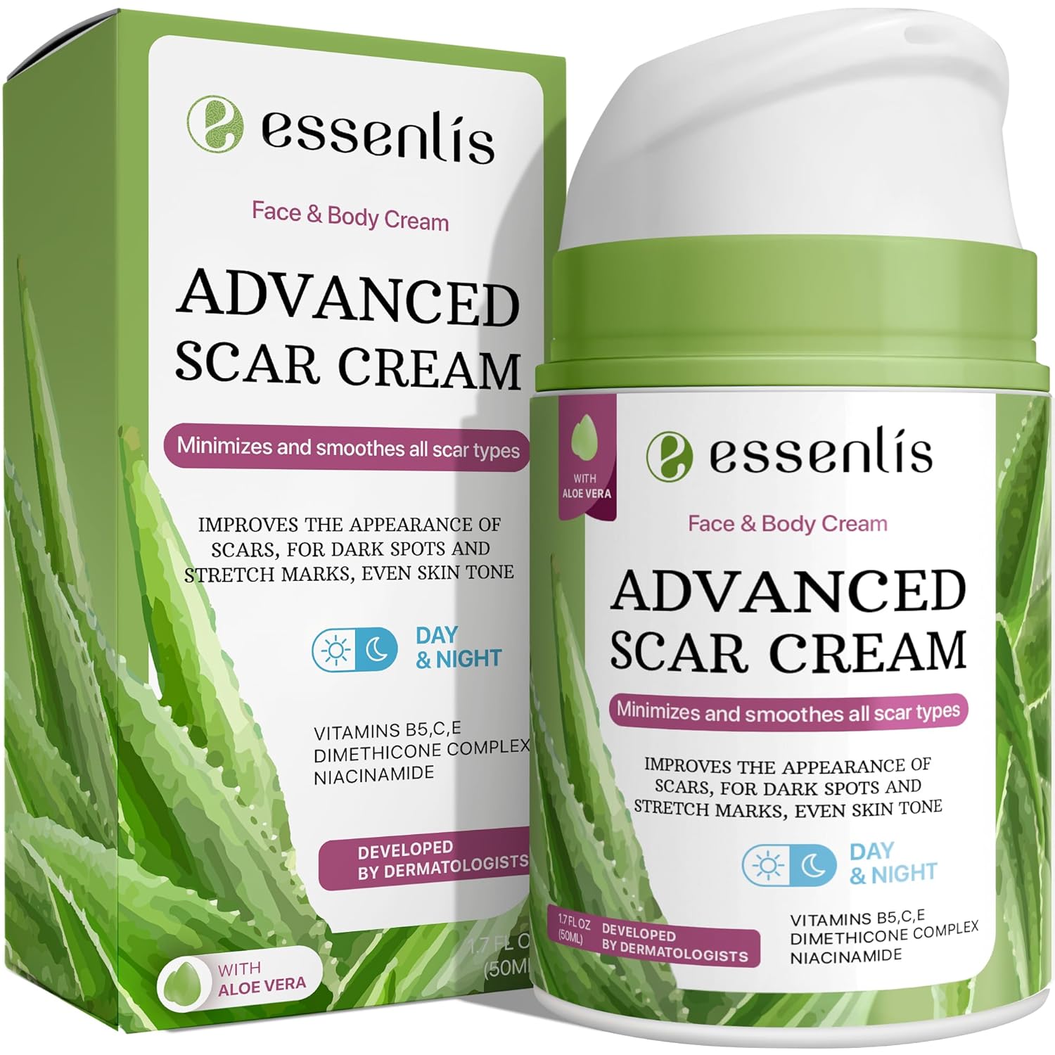 all-natural-scar-removal-cream-for-women-men-rapidly-repairs-new-old-scars-spots-burns-vitamin-e-b5-c-aloe-vera-17-fl-oz-1