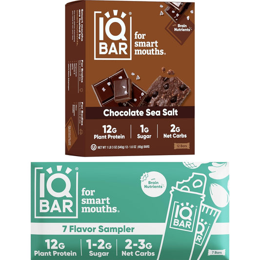iqbar-brain-and-body-keto-protein-bars-sampler-pack---7-bars-12-count-chocolate-sea-salt-energy-bars---low-carb-high-fiber-vegan-meal-replacement-bars-with-low-sugar-1