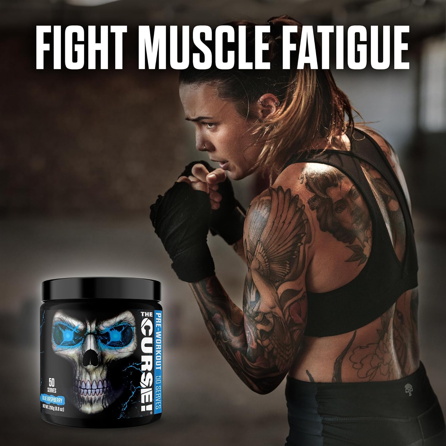 Blue Raspberry Pre Workout Powder by JNX SPORTS - The Curse! 30 Servings | Boost Strength, Energy, and Focus | Caffeine, Beta-Alanine, Creatine, L-Citrulline | Preworkout for Men and Women - Espot.com.au
