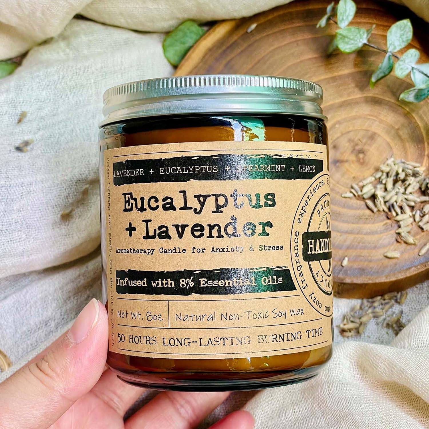 8oz-lavender-eucalyptus-aromatherapy-candles-for-relaxation-and-stress-relief---calming-scented-candles-for-home-spa-yoga-meditation-sleep---ideal-gift-for-women-2