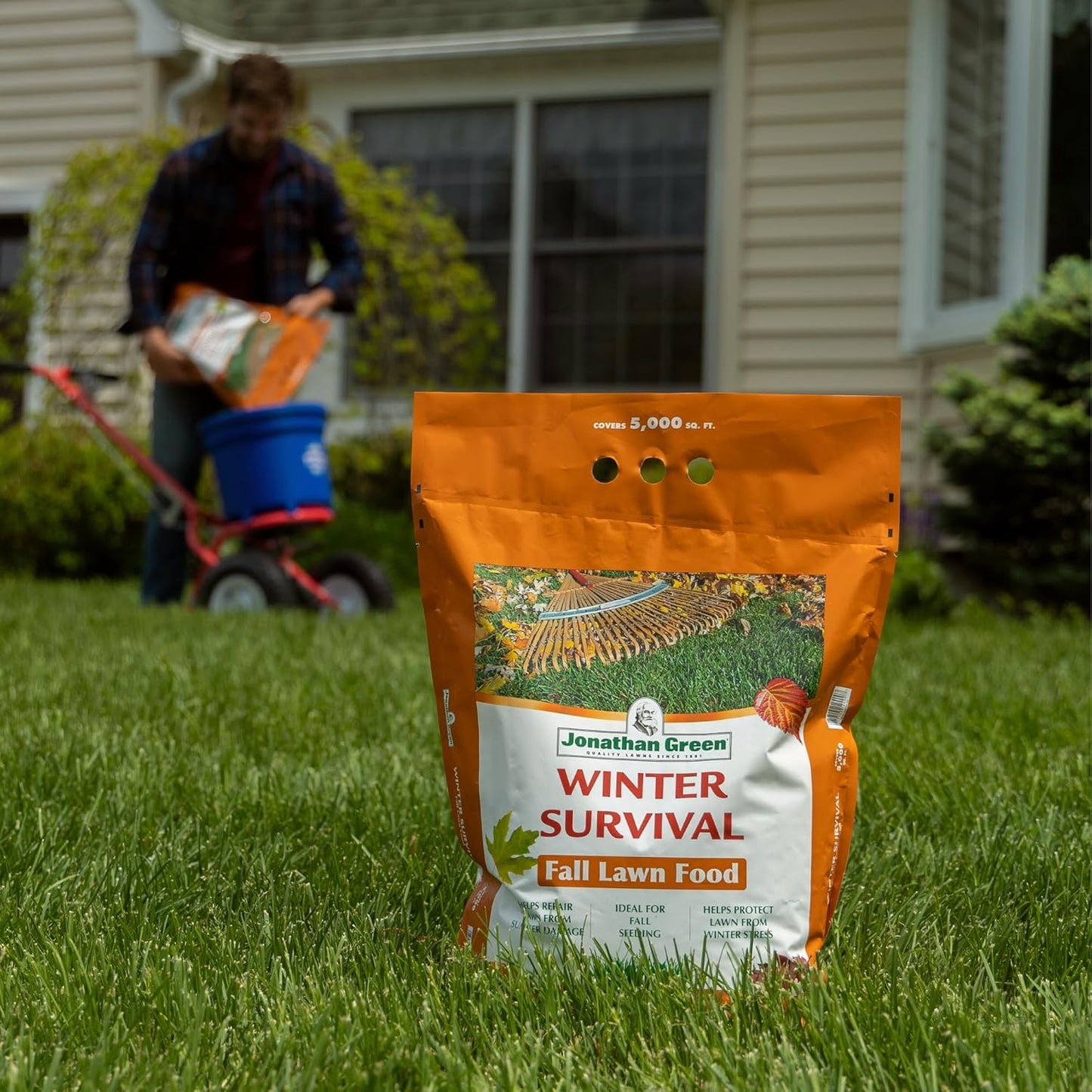 Jonathan Green Winter Survival Fall Lawn Food - 10-0-20 Fertilizer for Fall Lawns (15,000 Sq. Ft.) - Espot.com.au