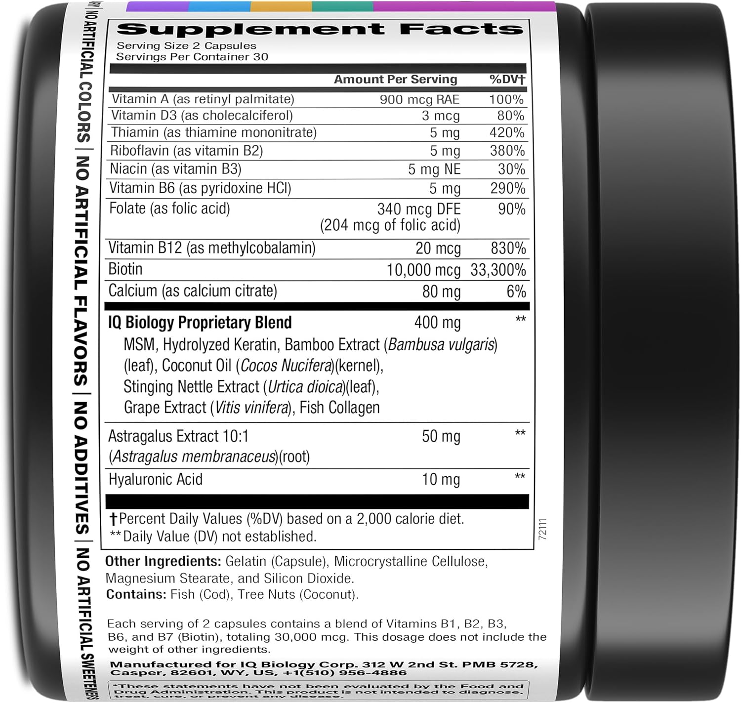 biotin-10000-mcg-supplement-with-collagen-keratin-for-hair-growth-skin-glow-nail-repair---hair-loss-thinning-hair-solution---60-capsules-for-women-men-2