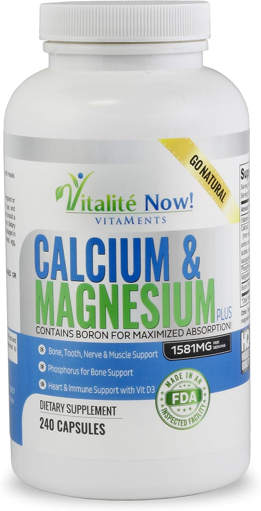 vitalit-now-calcium-magnesium-vitamin-d3-supplement---high-absorption-with-boron---10-forms-of-calcium-phosphorus-for-bone-strength---natural-240-capsules---2-month-supply-1