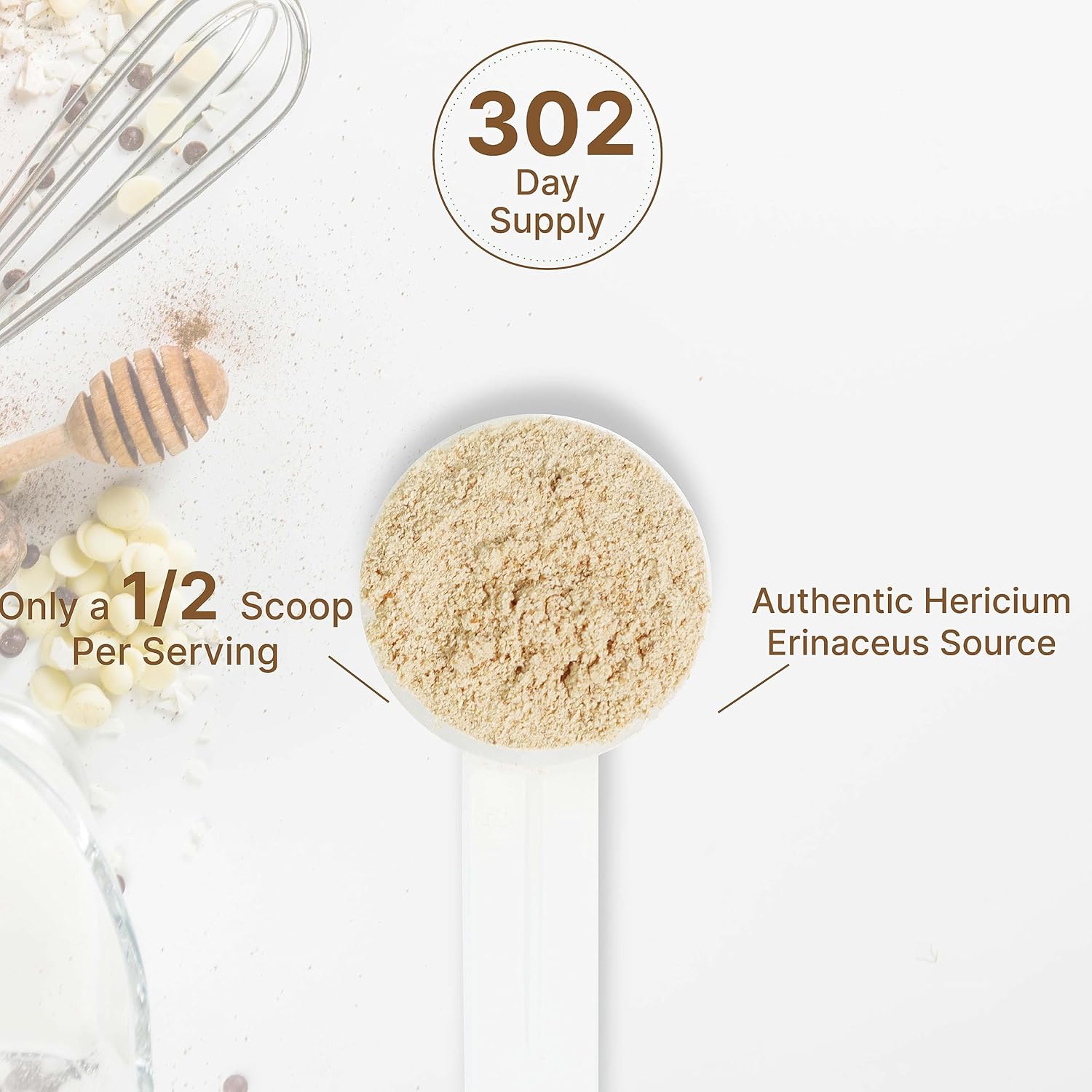 organic-lions-mane-mushroom-powder-supplement---1lb-1500mg-per-serving---brain-nootropic-immune-system-booster---non-gmo---active-fruiting-body-mycelium-extract-5