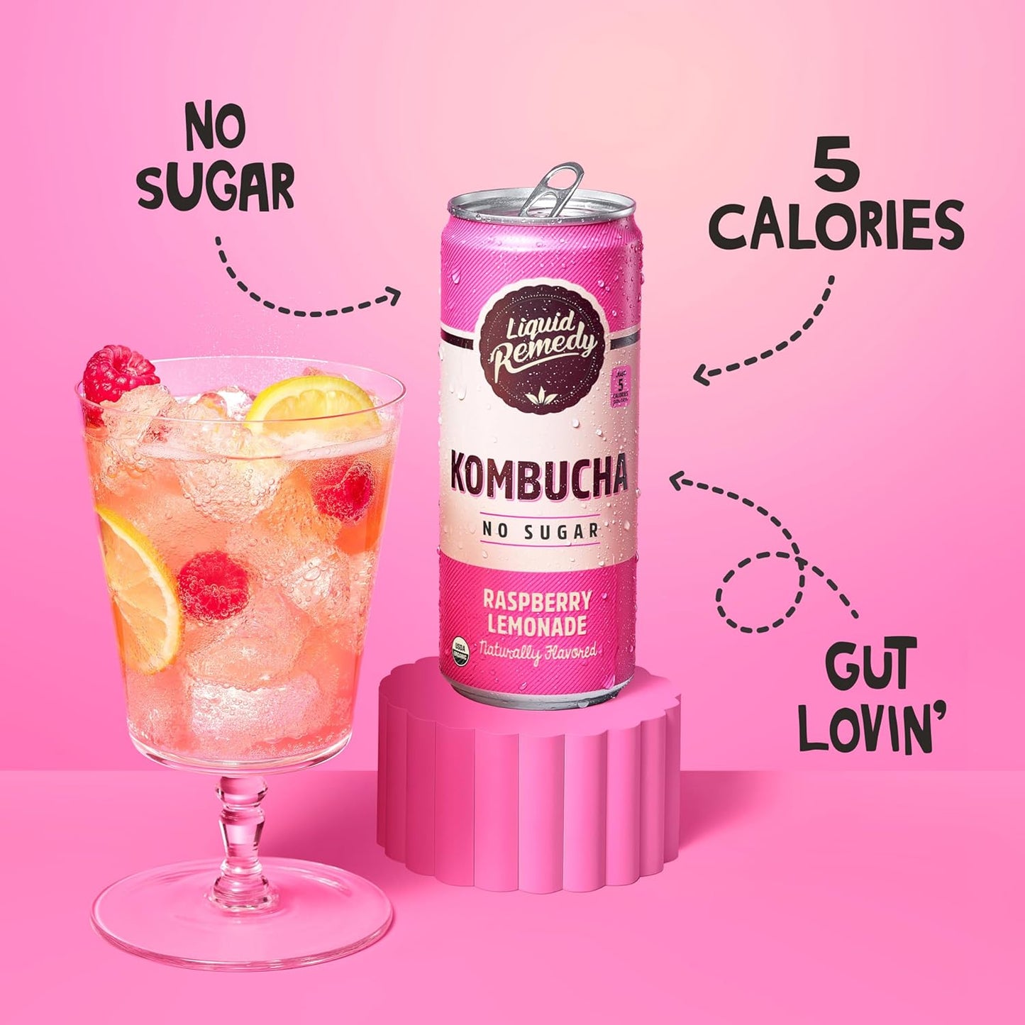 organic-raspberry-lemonade-kombucha-drink-sugar-free-probiotic-85-fl-oz-can-24-pack---gut-health-support-low-calorie-option-4