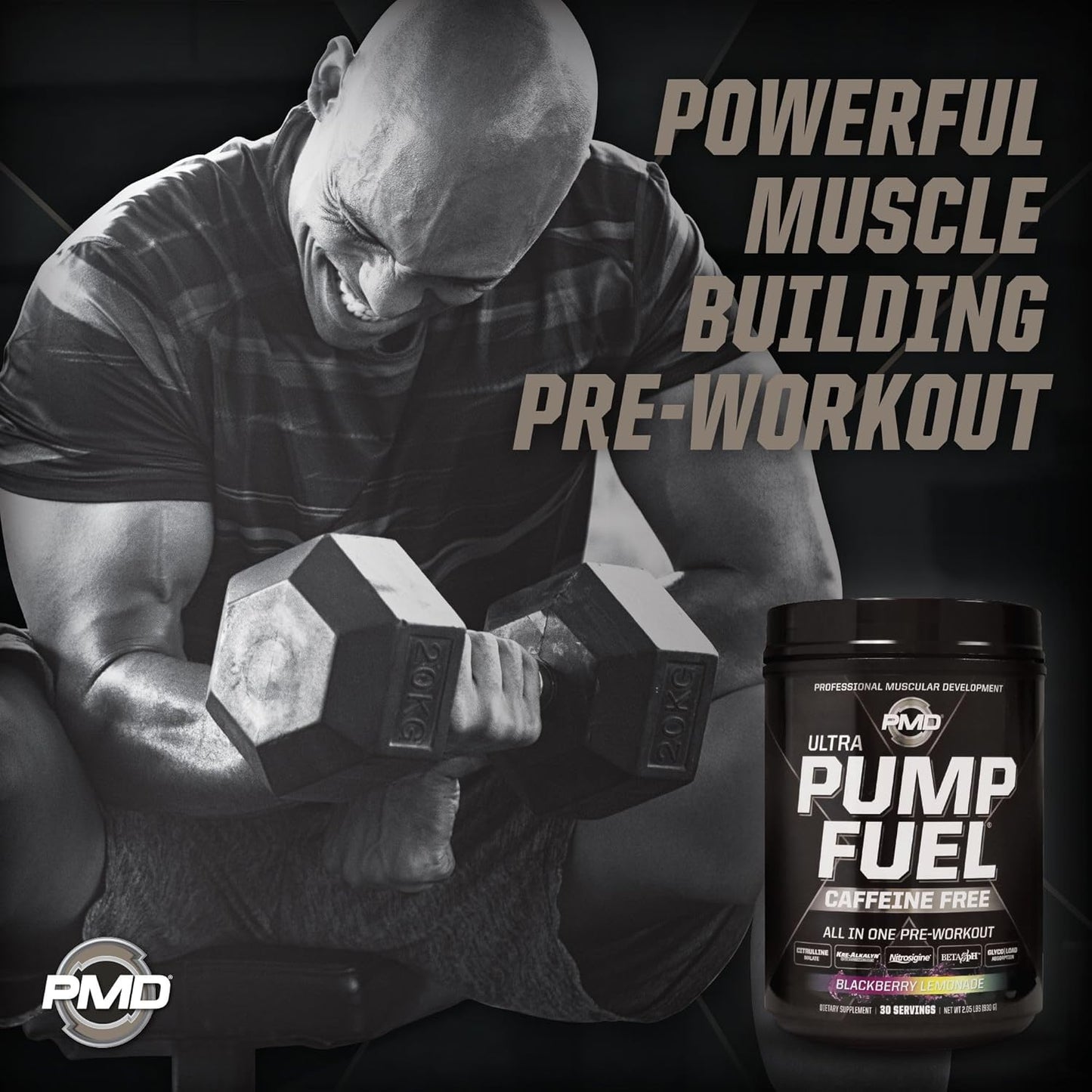 pmd-sports-ultra-pump-fuel-caffeine-free-pre-workout-drink-mix---blackberry-lemonade-flavor---energy-strength-endurance-recovery---complex-carbs-and-amino-energy---30-servings-5
