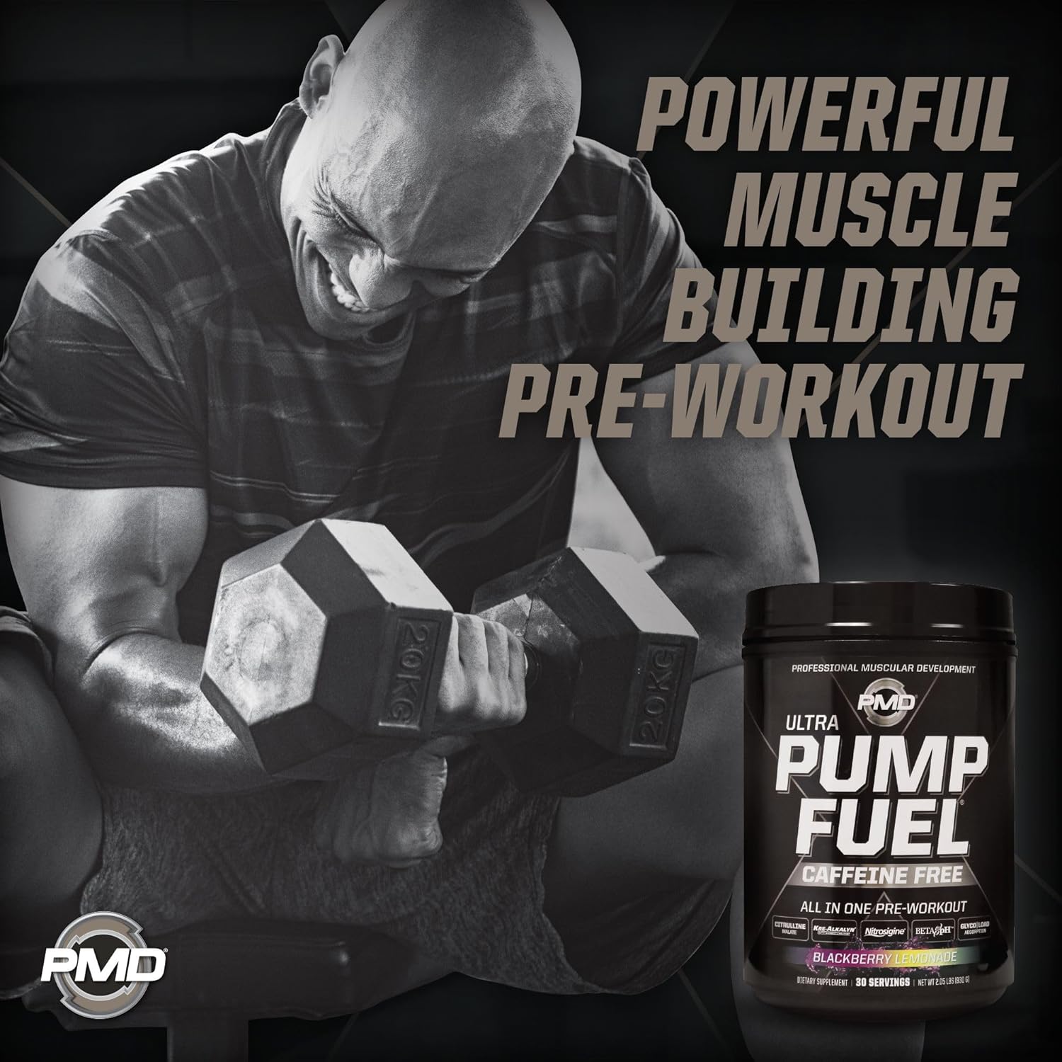 pmd-sports-ultra-pump-fuel-caffeine-free-pre-workout-drink-mix---blackberry-lemonade-flavor---energy-strength-endurance-recovery---complex-carbs-and-amino-energy---30-servings-5