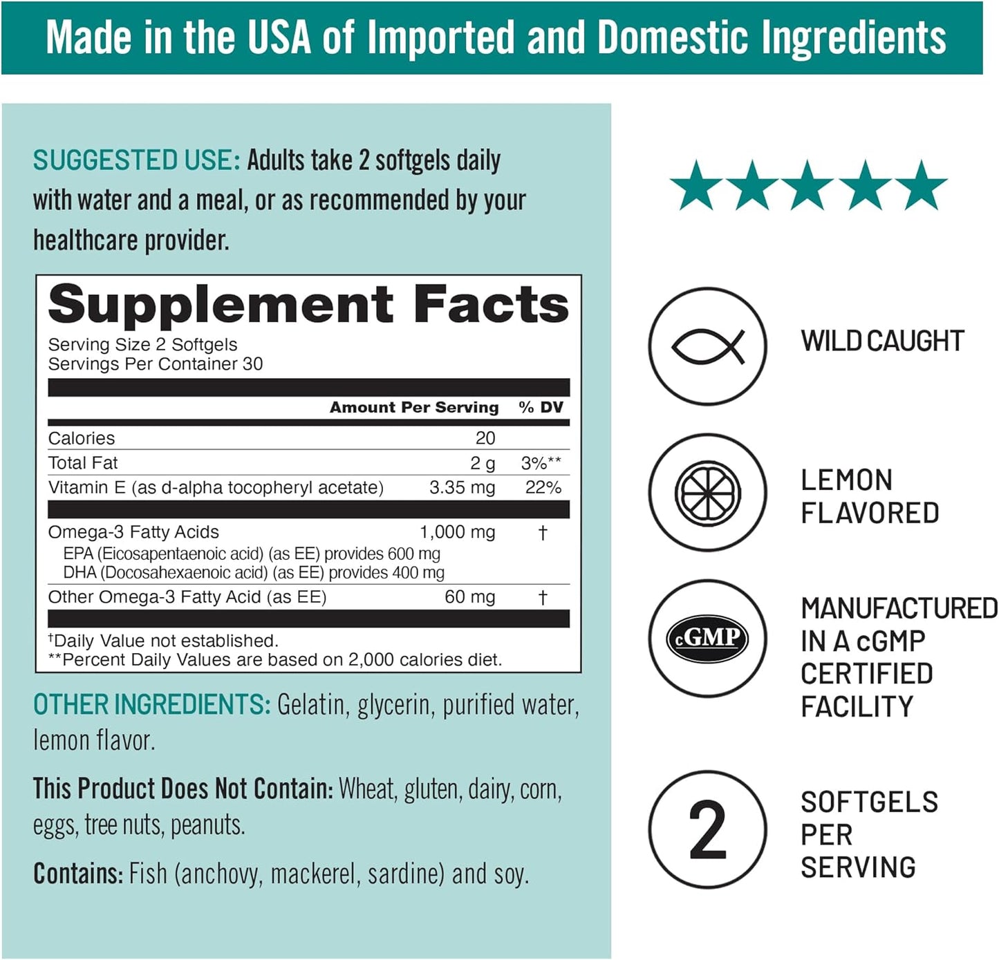 naturewise-omega-3-fish-oil-supplement---extra-strength-lemon-flavor-softgels---1000mg-per-serving-with-600-epa-400-dha---vitamin-e-for-heart-brain-health---gmo-free---60ct-4