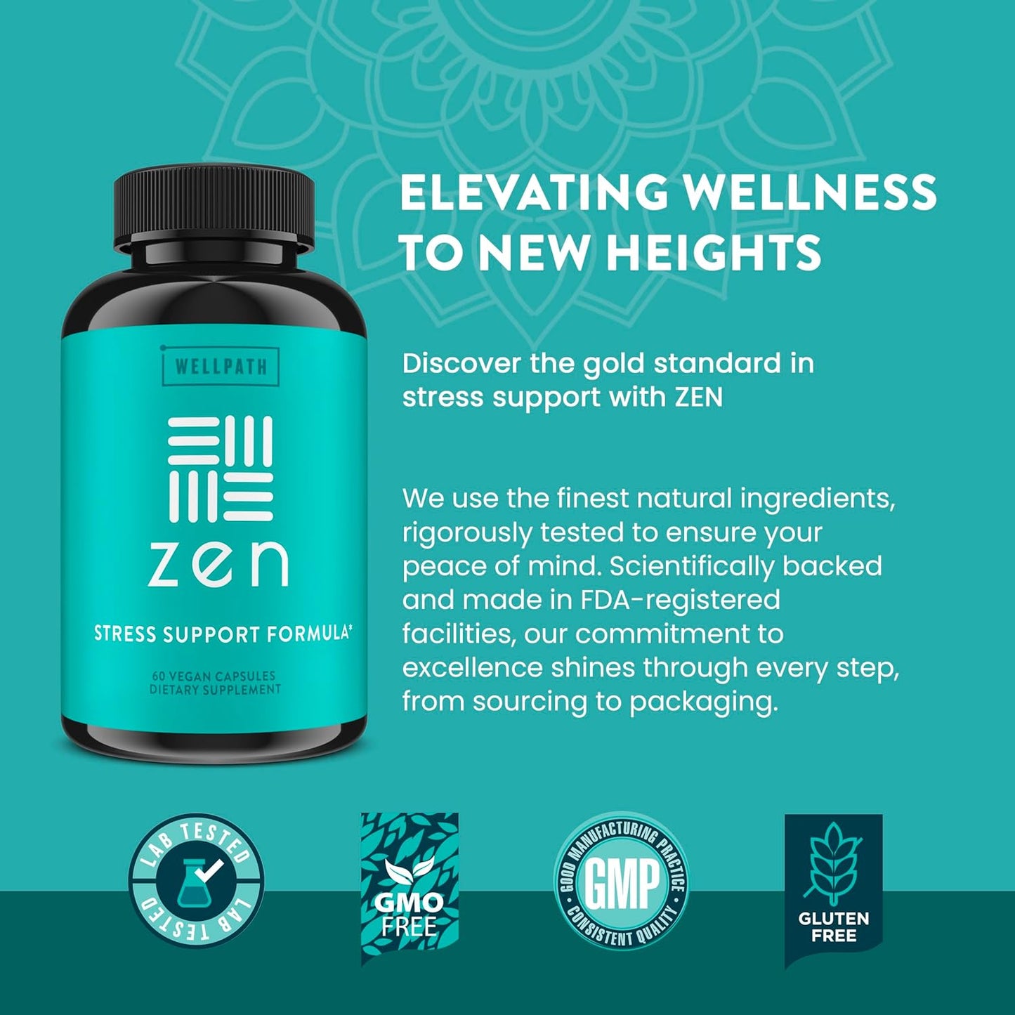 Apple Cider Vinegar Gummies & Zen Mood Support Bundle - Detox & Energy - Vegan - 60 Ct Each - Espot.com.au