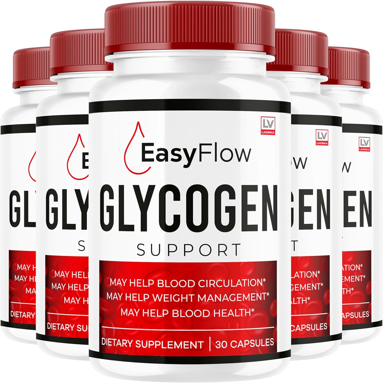 5-pack-easy-flow-glycogen-support-supplement---150-capsules-for-5-months---glycogen-support-easyflow-formula-1