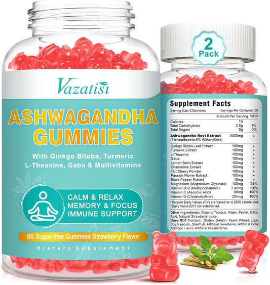 vazatisi-ashwagandha-gummies-2-pack---3000mg-for-energy-immune-support-with-vitamin-d-turmeric-gaba---strawberry-flavor-120-count-1