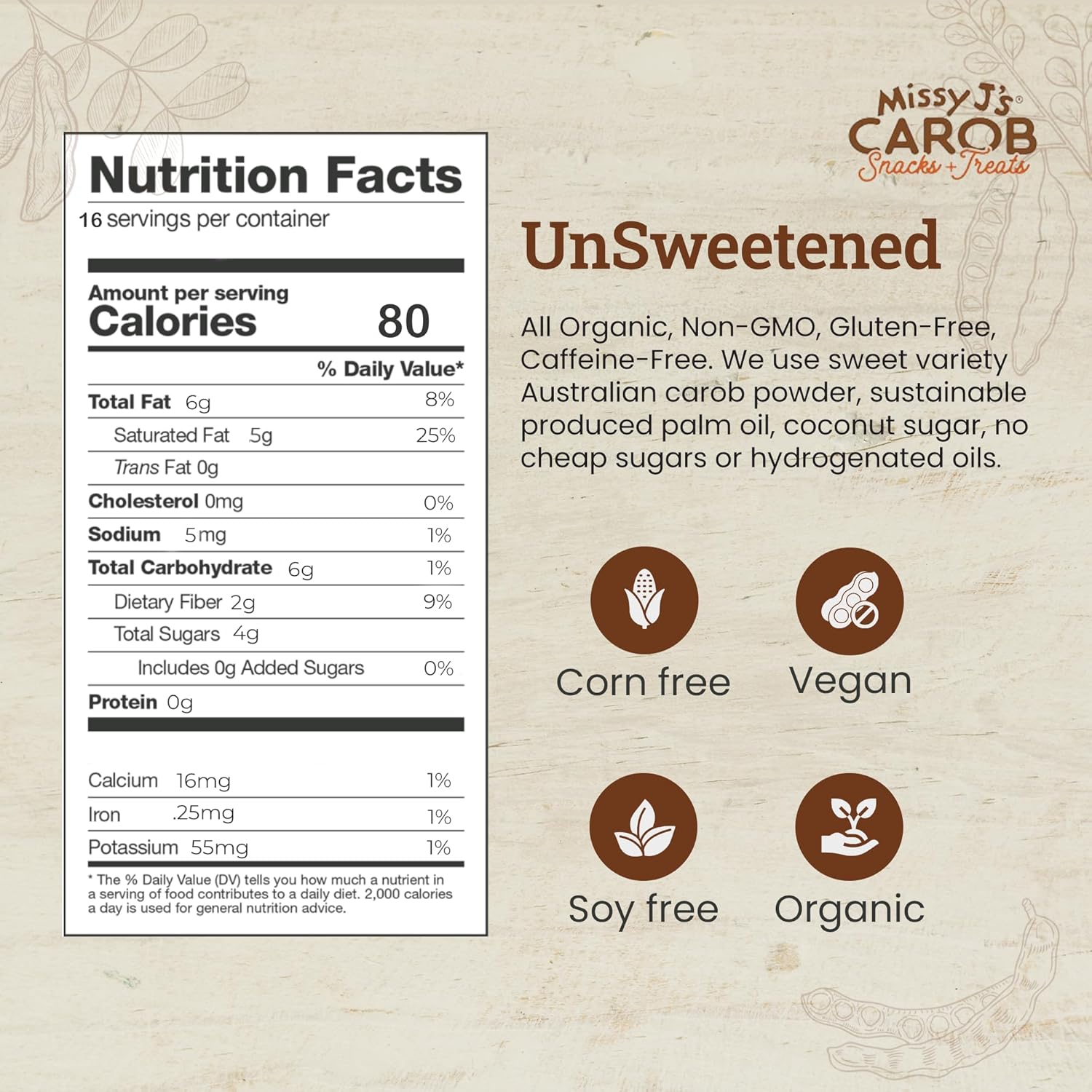 organic-unsweetened-carob-chips-8-oz---vegan-gluten-free-baking-snack---healthy-caffeine-free-chocolate-substitute---missy-js-3-pack-8
