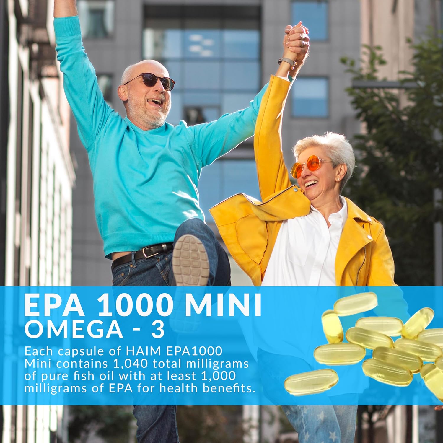 Ultra Pure EPA 1000mg Mini Softgels - Heart, Joint, & Mood Support - Burpless Fish Oil Supplement for Overall Health - 60 Mini Softgels - Espot.com.au