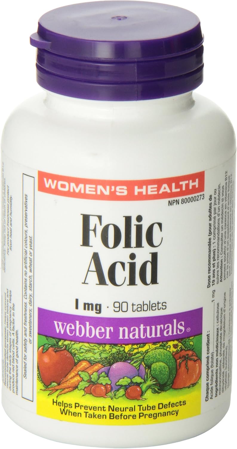 webber-naturals-folic-acid-supplement---1-mg-90-tablets-for-supporting-overall-health-and-wellness-8