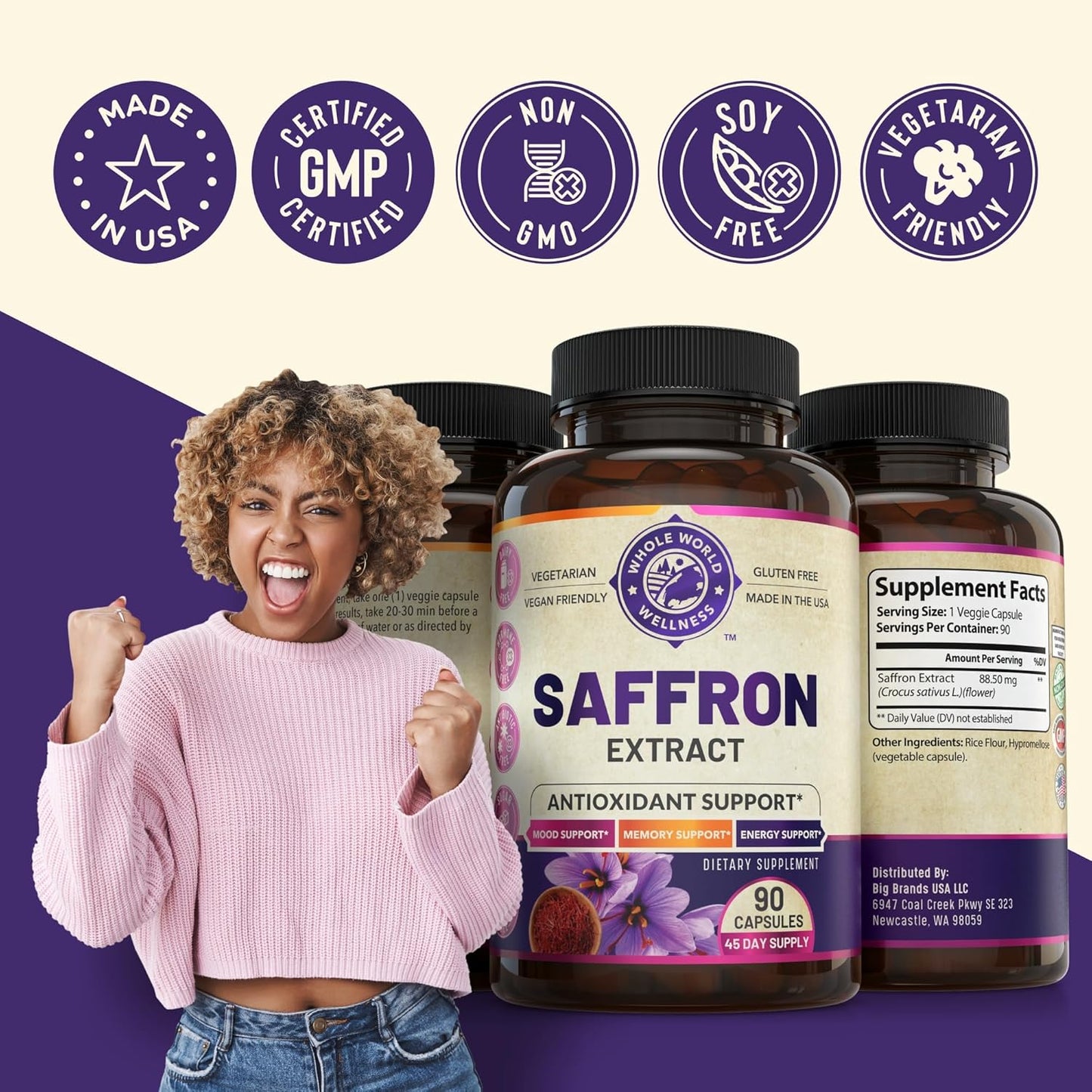 Liver Cleanse Detox & Repair Formula with Pure Saffron Extract Bundle - Supports Liver Health, Energy Boost, Mood, Metabolic Function - USA Made - One Bottle Each - Espot.com.au