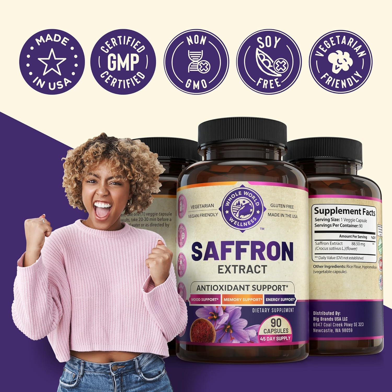 Liver Cleanse Detox & Repair Formula with Pure Saffron Extract Bundle - Supports Liver Health, Energy Boost, Mood, Metabolic Function - USA Made - One Bottle Each - Espot.com.au