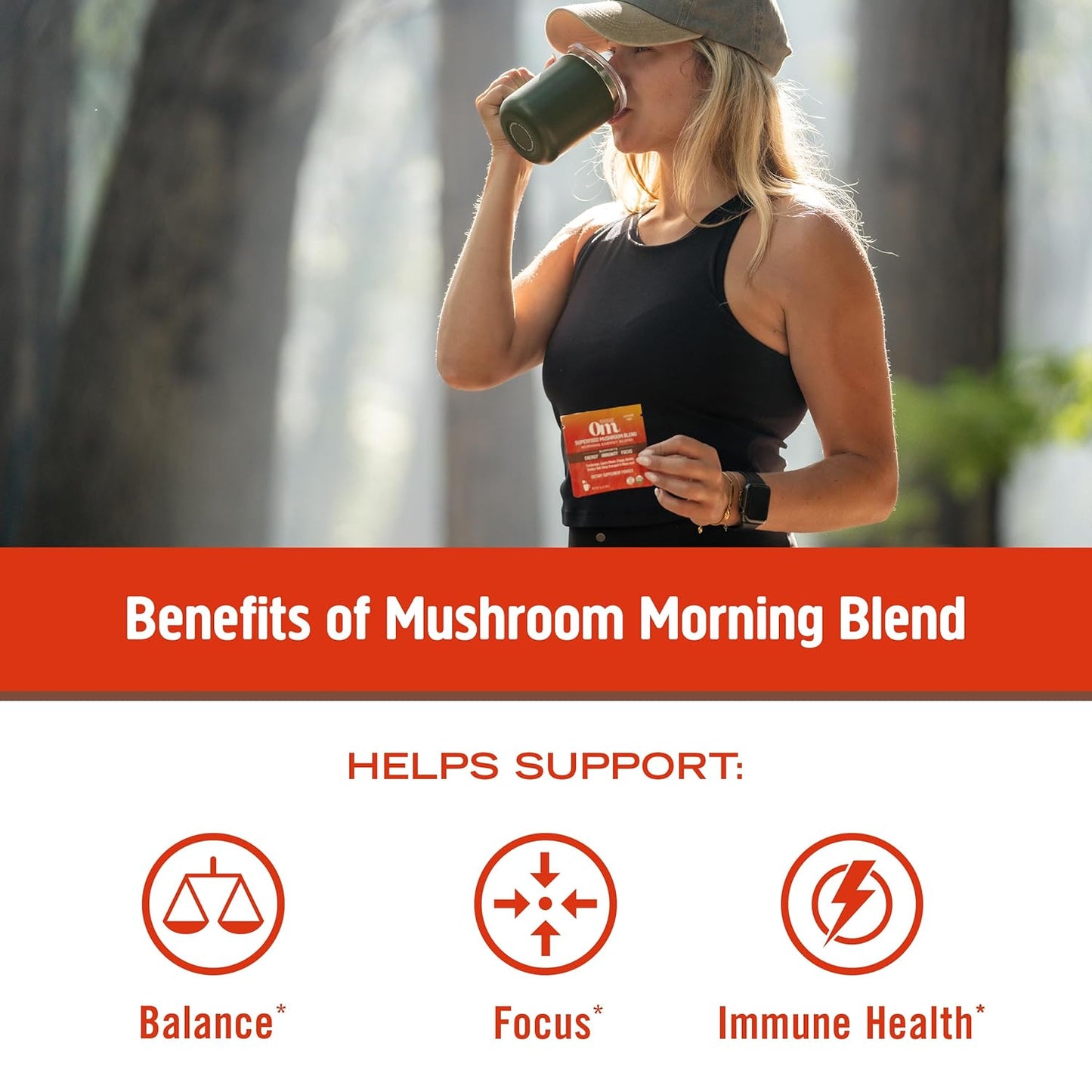 om-mushroom-superfood-morning-energy-blend-mushroom-powder-drink-single-serve-packets---10-count-coffee-alternative-with-cordyceps-vitamin-d2-agaricus-bisporus-lions-mane-rhodiola-turkey-tail-natural-energy-boost-6