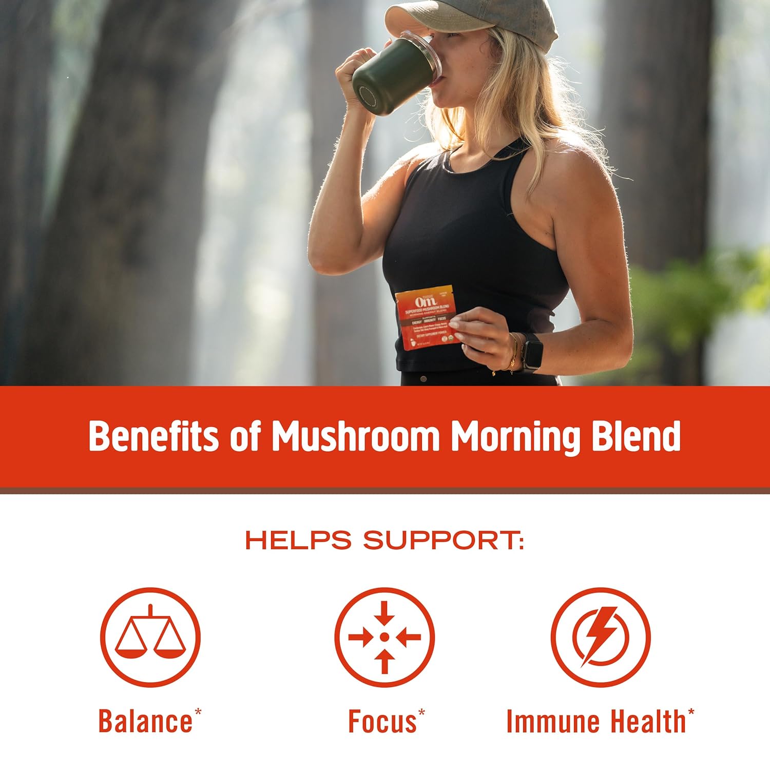 om-mushroom-superfood-morning-energy-blend-mushroom-powder-drink-single-serve-packets---10-count-coffee-alternative-with-cordyceps-vitamin-d2-agaricus-bisporus-lions-mane-rhodiola-turkey-tail-natural-energy-boost-6